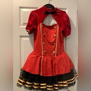 Bellhop Costume with Hat. Girls size Large.